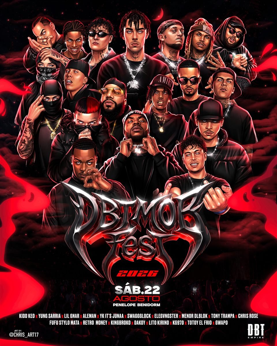Nuevo cartel oficial DBT MOB Fest Benidorm 2026